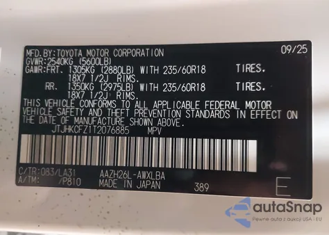 2026 Lexus Nx 450H+ Premium z USA, uszkodzony, nr VIN JTJHKCFZ1T2076885